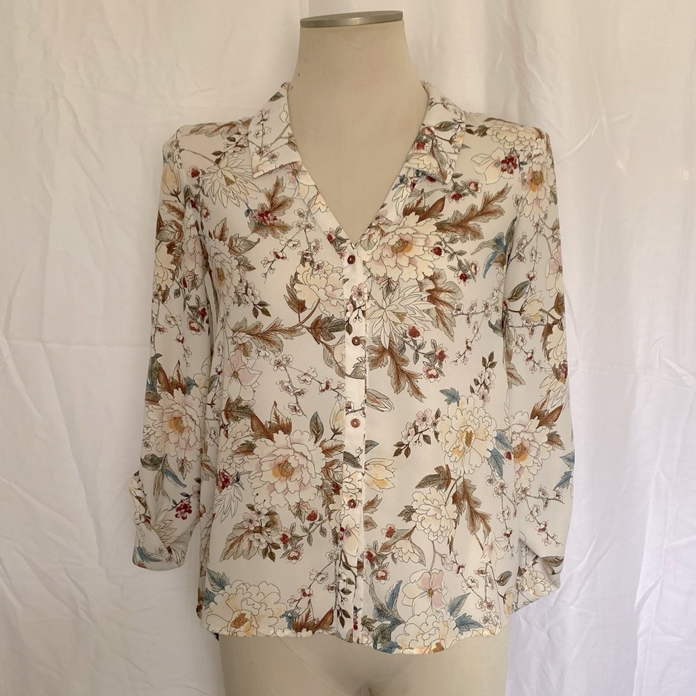 Zara Printed Polyester Blouse